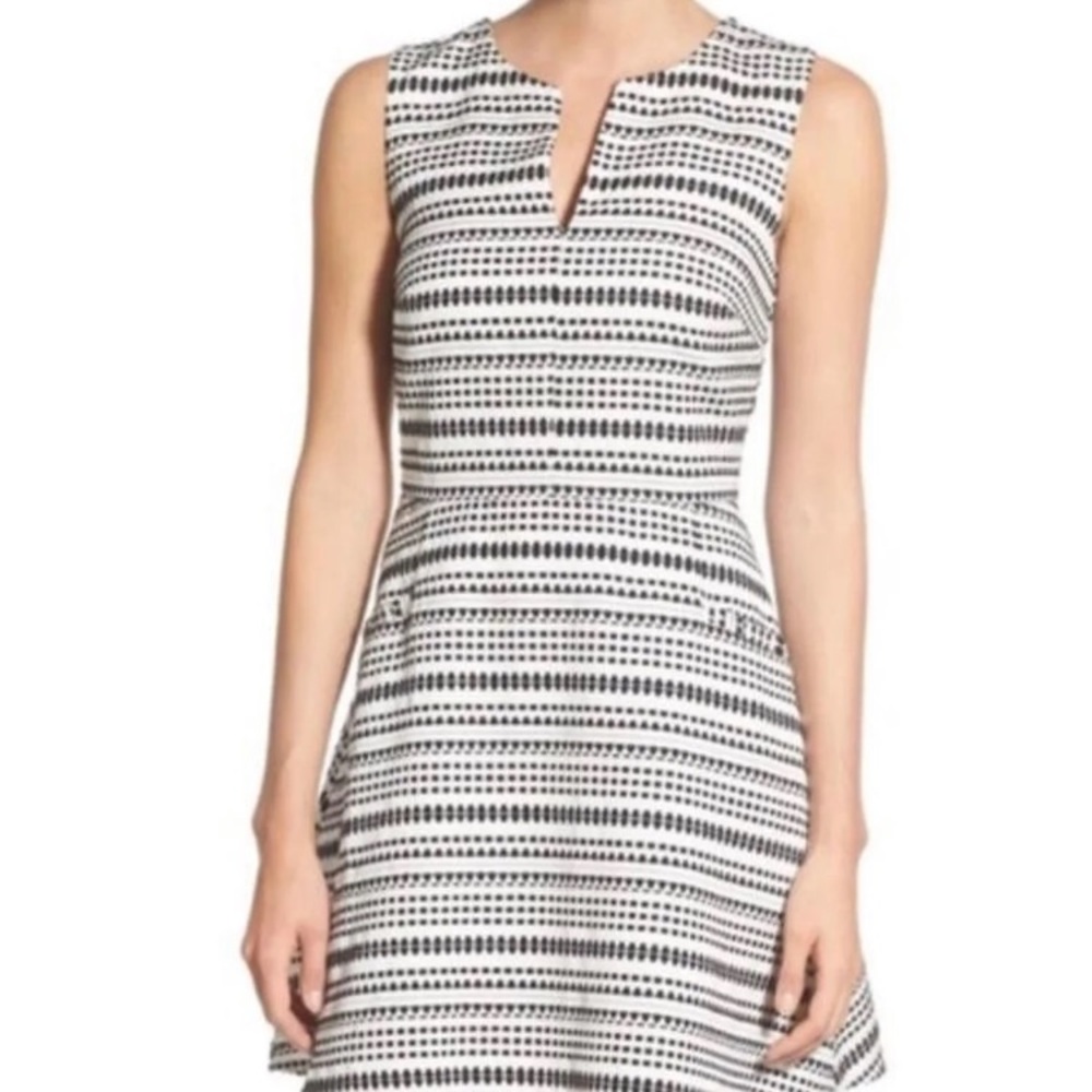 Cupcakes and cashmere NWT v neck strip dress